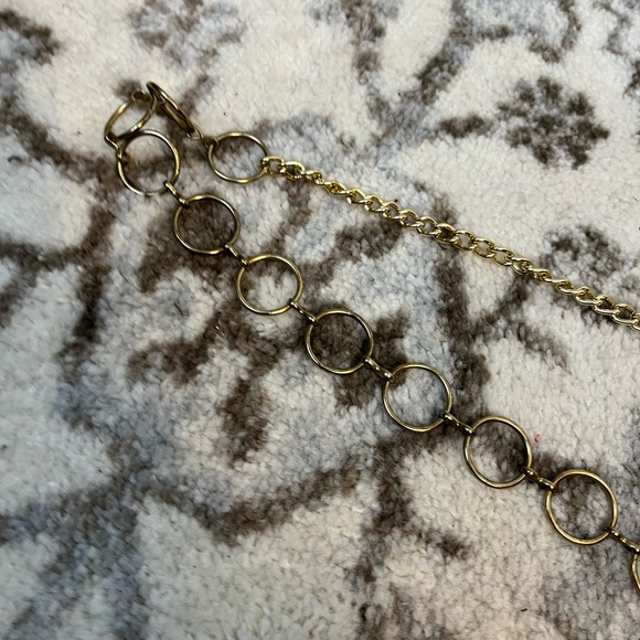 Vintage Accessories Vintage Gold O Ring Chain Belt Poshmark